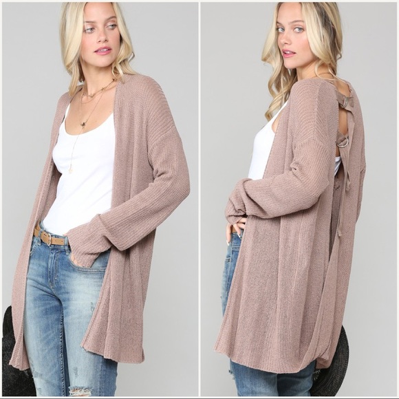 Open Back Cardigan - Picture 3 of 5